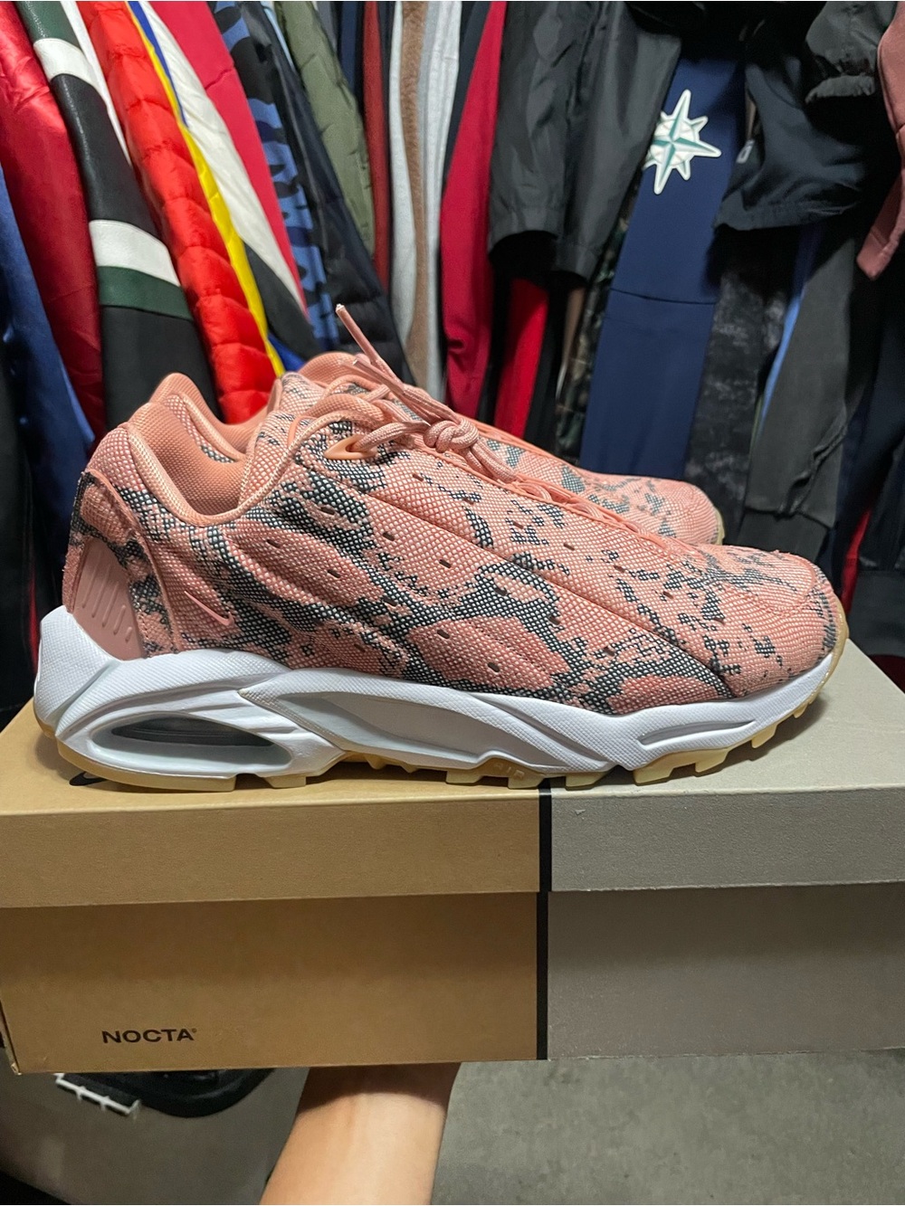 Nike NOCTA Drake Hot Step Air Terra Snakeskin Pink Quartz Size 12